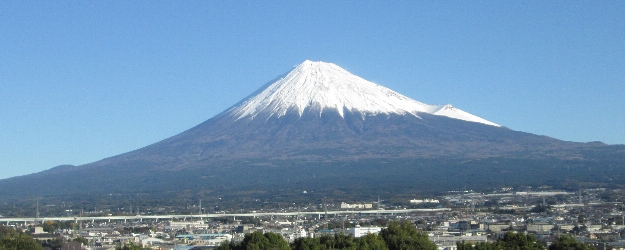 工場から見た富士山です