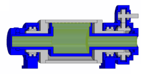 Trunnion type with gear drive